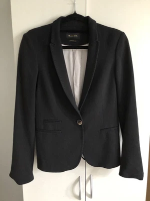 $30 • Buy MASSIMO DUTTI Black Long Sleeve Tailored Jacket Sz EUR 38/US 6
