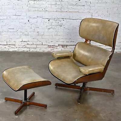 Mid 20th MCM Mr. Chair Lounge Chair & Ottoman By George Mulhauser For Plycraft • $4995