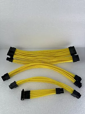 MODDIY Custom Sleeved Corsair SF Yellow PSU Cable Set • $64.99