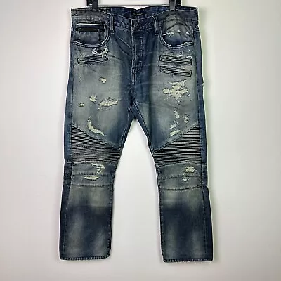 Cult Of Individuality Men’s Japanese Selvedge Rebel Cycle Jeans Size 38 X 30 • $49.99