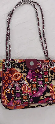 Vera Bradley Safari Sunset Small Chain Handle Purse 3 Pockets Gently Used • $5.99