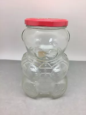 $9.75 • Buy Kraft Grape Jelly Jar Glass Bear 25oz / 2 Lb Red Metal Lid 6 X 4  1988 Storage