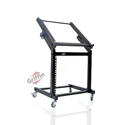 GRIFFIN Rack Mount Stand  Music Studio Recording Mixer Cart Rail Gear Holder • $82.95