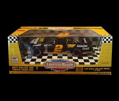 Rusty Wallace #2 Miller Genuine Draft 1993 Pontiac Grand Prix Amrcn Muscle Ertl • $69