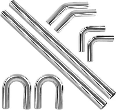 2.5  Universal Aluminum Turbo Intercooler Elbow Pipe Kit U-Bend 90° Piping Kit • $82.59