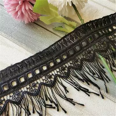 Vintage Tassel Lace Ribbon Irregular Fringe Trim DIY Bridal Clothing Craft 1Yard • $3.99