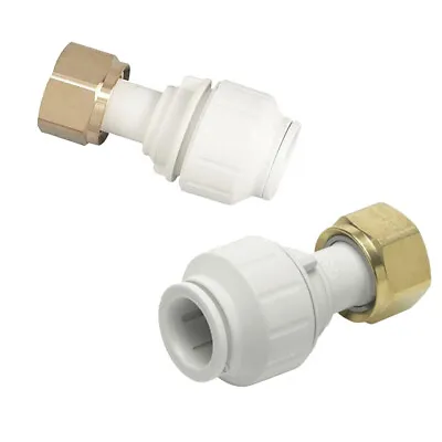 Speedfit Straight Tap Connector Brass Swivel Nut Push Fit Grip Seal All Sizes • £7.21