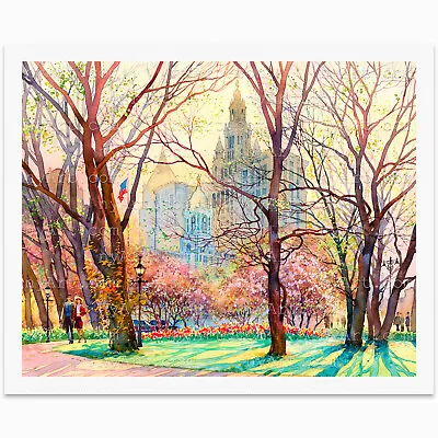New York City Hall New York Print From Watercolor Original Painting Artwork • $20