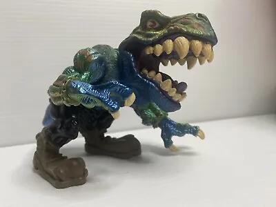 1996 Street Sharks Extreme Dinosaurs Warpaint T BONE T-Rex Mattel VINTAGE TOY • $30