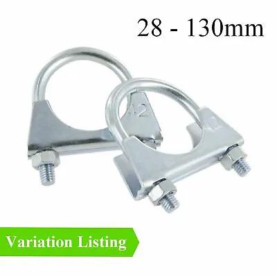 Heavy Duty U Bolt Clamps With Nuts For TV Ariels & Pole Anchors Sizes 28 - 130mm • £3.49