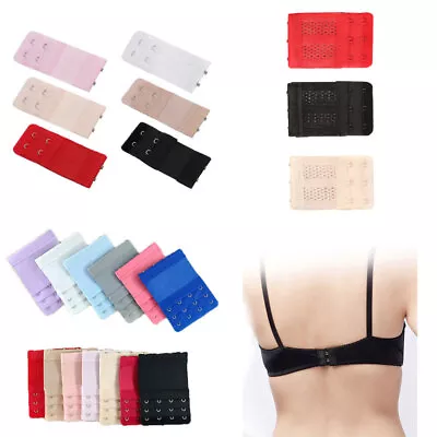 Clip On Bra Extender Extension 2 3 4Hooks Ladies Plus Size Maternity Strap AU • $2.06