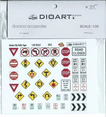 DioArt 1/35 Modern City Traffic Signs • $5.15