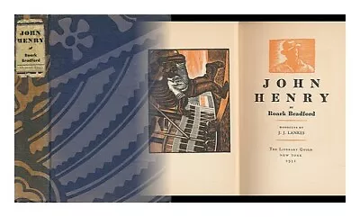 BRADFORD ROARK John Henry. Woodcuts By J. J. Lankes 1931 Hardcover • $45.65