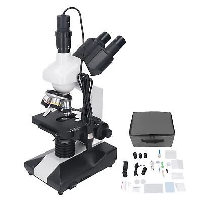 40X-50000X Trinocular Lab Compound Microscope With 5MP ELECTRONIC EYEPIECE US • $210.99