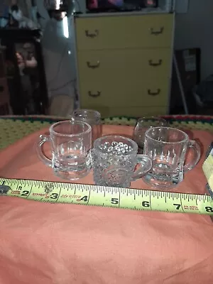 Vintage Mini Glasses/shot Glasses (Lot Of 5) • $10