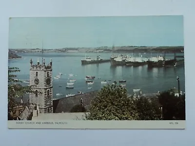 2 Jarrold Colour RP PC's Of Falmouth Harbour Cornwall. Posted 1969 & 70. Boats. • £1