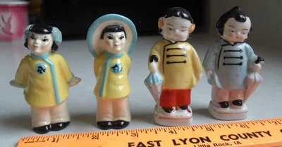 $8.50 • Buy Salt And Pepper Shaker Vintage Ceramic Arts Studio Asian Couple Madison WI LOT