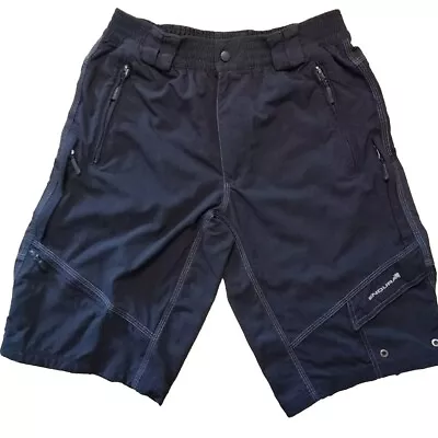 Endura Hummvee Mountain Biking Shorts Mens L Black (not Padded) Cycling Ripstop • $24.75