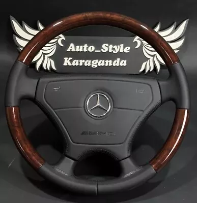 Mercedes Sportline Wood Steering Wheel For R129 R170 W124 W140 W202 W210 • $650