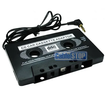 £3.25 • Buy Black In Car Cassette Tape Adapter For Iphone 3g/4g Mp3 Ipod Nano Cd Cassete New