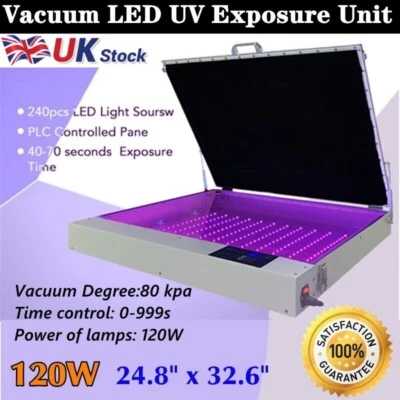 £923.40 • Buy QOMOLANGMA Tabletop Precise 24.8in X 32.6in 120W Vacuum LED UV Exposure Unit