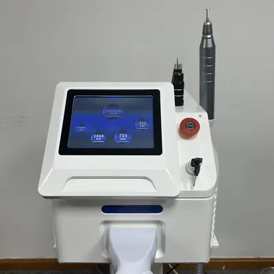 Q Switched Nd Yag Laser 532 1064 755nm Tattoo Removal Spots Removal Machine • £899