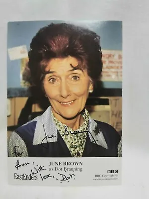 Eastenders - Cast Card - June Brown - Dot Branning - Handsigned - Dedicated • £7.99