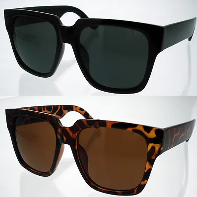 Extra Large Sunglasses Men Women Retro Eyewear Oversized Square Black • $10.99