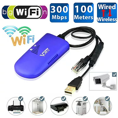 VAP11G-300 WiFi Bridge 2.4GHz WiFi To RJ45 Ethernet Convert Repeater AP Vonets • $25.48