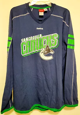 Reebok Vancouver Canucks Longsleeve Men's Size XL Face Off Collection • $19.99