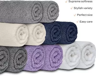 *CLEARANCE SALE DEAL* 2 Pack Egyptian Cotton 600 GSM Super Soft Hand Bath Towels • £7.99