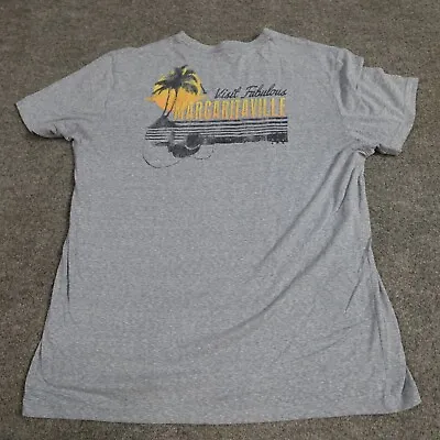 Margaritaville T-shirt 2XL Blue Heather Double Sided • $19.90