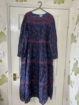 £82 • Buy BRORA Silk Cotton Patchwork Dress