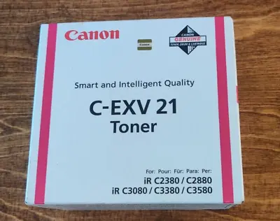 Genuine Canon C-EXV 21 Toner Magenta For Various Devices • £9.95