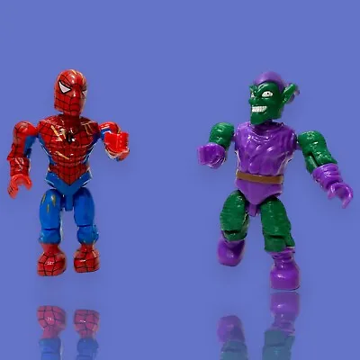 Mega Bloks Marvel Green Goblin + Spider-Man Figures - No Way Home Villain + Hero • $84.06