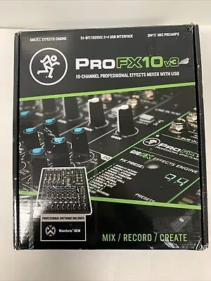 Mackie ProFX10v3 10-Channel Professional Effects Mixer With USB-USED • $164.99