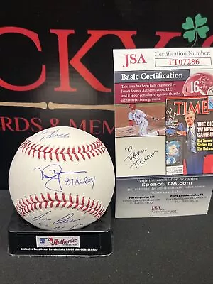 Mark McGwire Jose Canseco Dual Signed Auto ROMLB Baseball JSA COA Bash & ROY Ins • $219.99