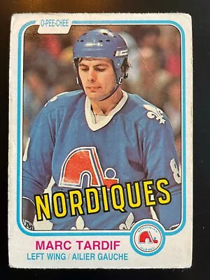 Marc TARDIF 1981-82 O-Pee-Chee Hockey OPC #283 Quebec Nordiques • $0.73