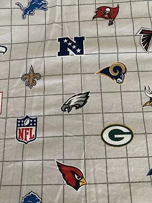  Pottery Barn Teen  NFL Team Logo FULL FLAT Sheet And 1 Pillowcase  • $20.99