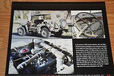 1940 Willys Ford Gpw Jeep Feature Print Picture Poster 42 Wwii Us Army Military • $9.99