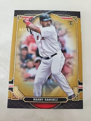 Manny Ramirez 2022 Topps Triple Threads #43 Gold Parallel /99 SP Red Sox • $4.99