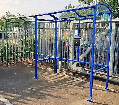 Smoking Shelter Area Vaping Outdoor Office Pub Ban UK Galvanised Steel 4 Person  • £1199