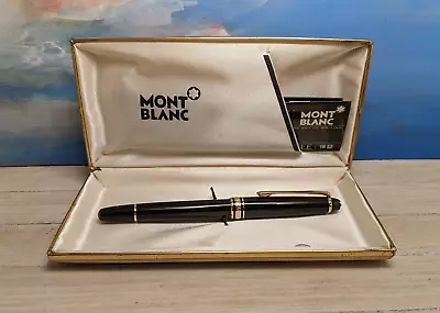 Vintage MONTBLANC Meisterstuck Classique 144 Fountain Pen Medium 14K Gold Nib • $279