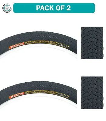 Pack Of 2 Kenda Kiniption Tire 26 X 2.3 Clincher Wire Black 30tpi Mountain Bike • $65.05