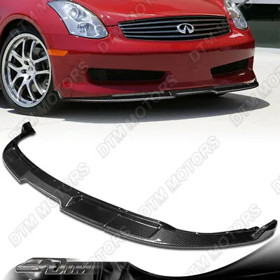 For 03-07 Infiniti G35 2DR/Coupe GT-Style Carbon Fiber Front Bumper Lip Spoiler • $385.43
