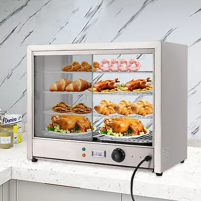 4-Tier Commercial Food Warmer Display Case Countertop Pie Pizza Cabinet 800W • $280