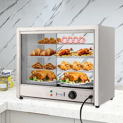 800W 4-Tier Commercial Food Warmer Display Case Countertop Pie Pizza Cabinet  • $280