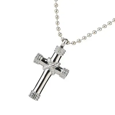 £7.40 • Buy 1pc Cross Stainless Cremation Urn Pendant Necklace Ashes Keepsake Ashes Stash.