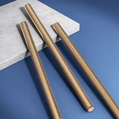 M2 - M20 Metric Full Threaded Bar Rod Studding 250mm Length - Brass • £3.05