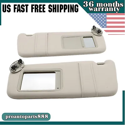 2pcs For 2007-2011 Toyota Camry Tan Beige Sun Visor Pair Left Right 2.4 2.5 3.5L • $40.05